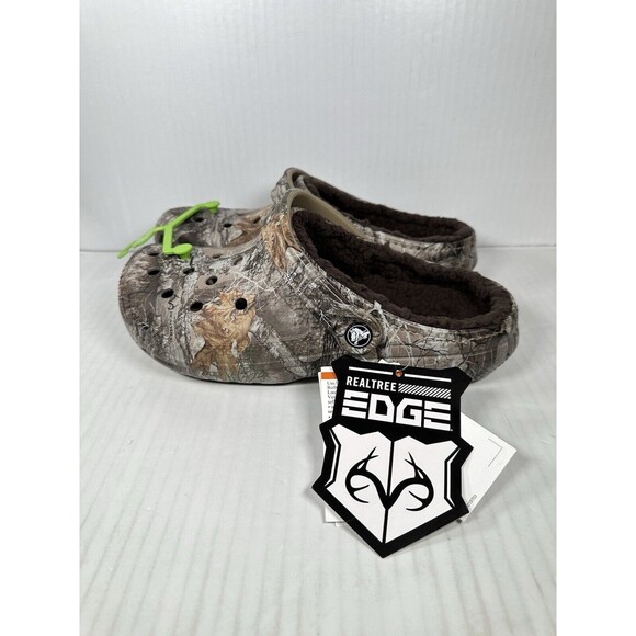 Size 8 Mens Crocs Classic Lined Realtree Edge Camo Casual Shoes 205377-280 NEW main image 4